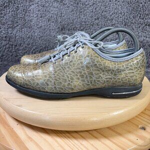 FootJoy Tailored Collection Golf Shoes Womens 8 Leather Croc Print Spikeless